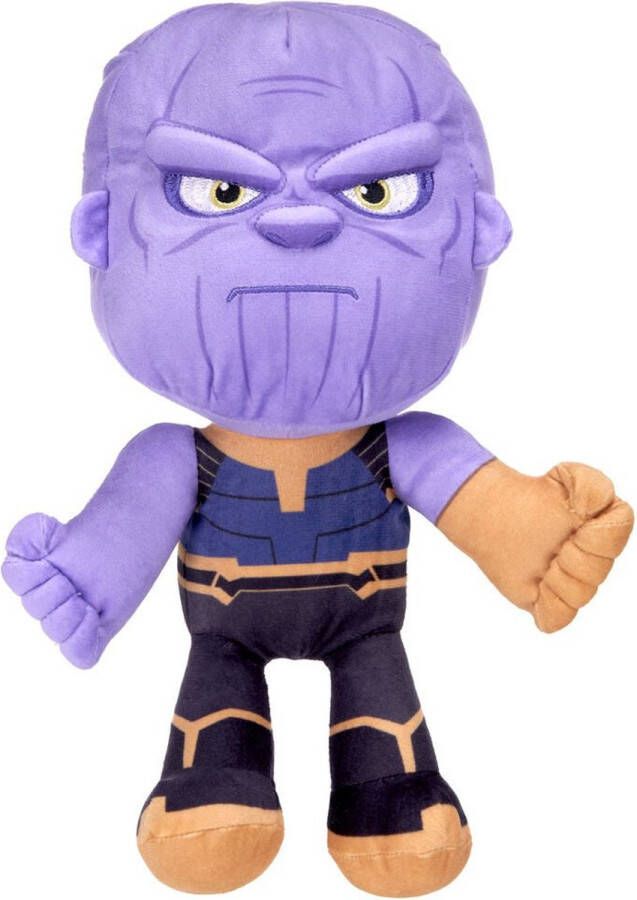 Marvel Thanos – Avengers Pluche Knuffel 34 cm {Superheld Plush Toy DC Comics Speelgoed Knuffelpop voor kinderen jongens meisjes Thor Wonder Woman Hulk Thanos Spiderman Iron Man Captain America Black Panther}