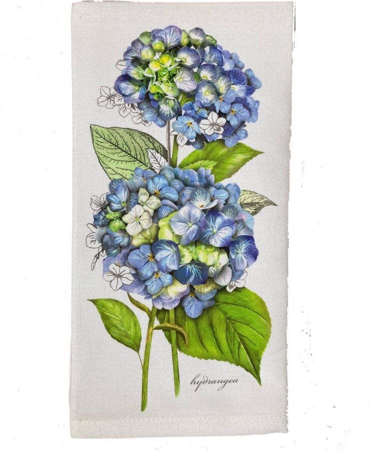 Mary LT Set van VIER Servet hortensia 50 x 50 cm 100% katoen