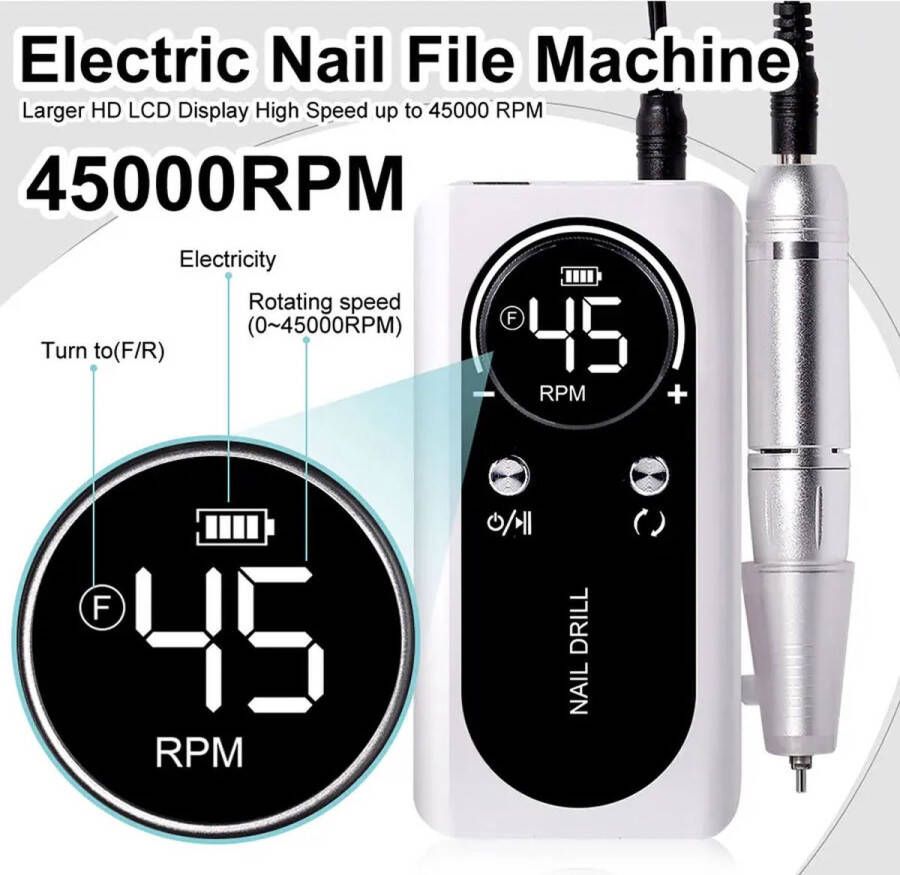 Mas1 Elektrische Draagbare Nail Boor Machine