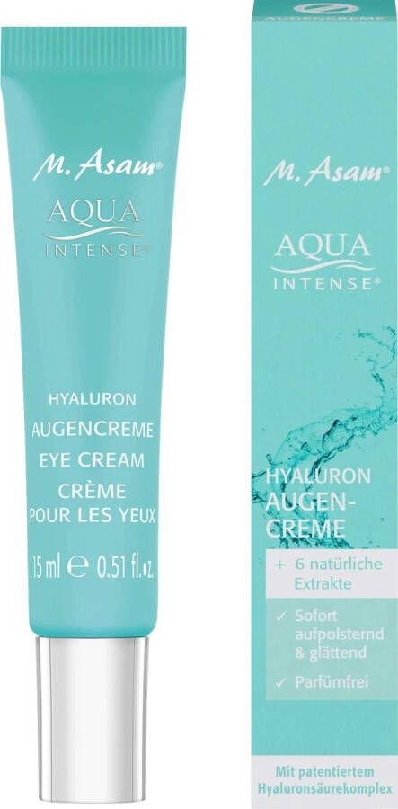 M.Asam M. Asam Eye Cream Aqua Intense Hyaluron 15 ml Oogcrème