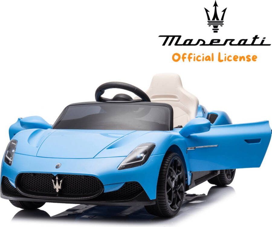 Maserati MC20 Cielo Elektrische Kinderauto 12V 1 tot 5 jaar Blauw