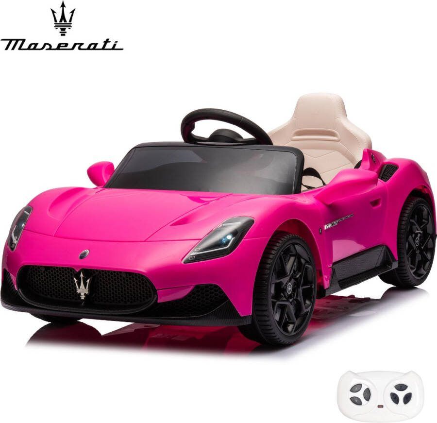Maserati MC20 Cielo Elektrische Kinderauto 12V 1 tot 5 jaar Roze