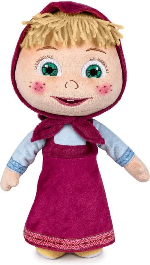 Masha en de Beer Masha in Jurk Pluche Knuffel 32 cm {Masha and the Bear Plush Toy Speelgoed Knuffeldier Knuffelpop voor kinderen jongens meisjes}