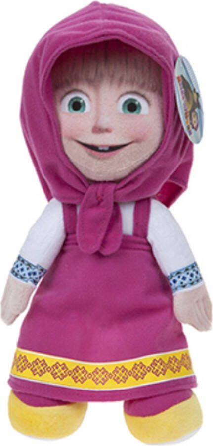 Masha en de Beer Masha Pluche Knuffel 20 cm {Masha and the Bear Plush Toy Speelgoed Knuffeldier Knuffelpop voor kinderen jongens meisjes}