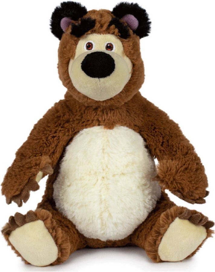 Masha en de Beer Pluche Knuffel 28 cm {Masha and the Bear Plush Toy Speelgoed Knuffeldier Knuffelpop voor kinderen jongens meisjes}