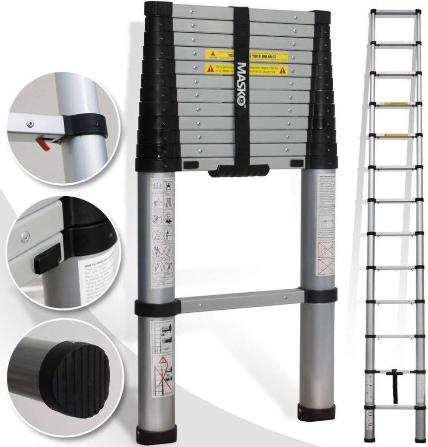 Masko Telescoop ladder 3 8mtr