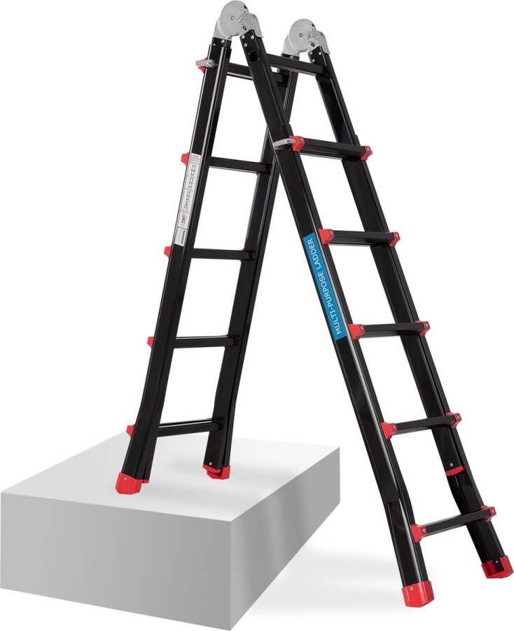 Masko telescopische ladder aluminium multifunctionele ladder 5 10m 4x5 sporten telescopische ladder ✓ Werkladder ✓ aluminium ladder ✓ vouwladder ✓ enkele ladder ✓ trapladder ✓ dubbelzijdige trapladder en trapladder