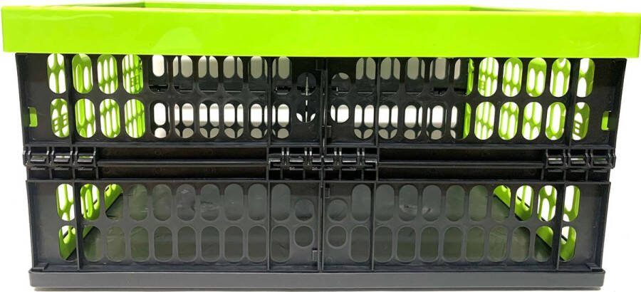 Merkloos Sans marque Boodschappen | Archief | Opslag | Bewaar | Klapkrat 32 liter Groen Zwart