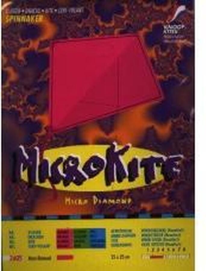 Massamarkt Vlieger MICROKITE Diamant nylon25x25 cm