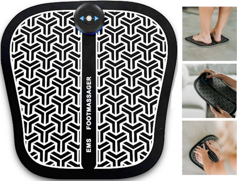 Massforce Massfoot™ Professioneel Voetmassage Apparaat Bloedcirculatie Neurotherapie Draadloos Tens & EMS 10 Niveaus 6 Massagemodi