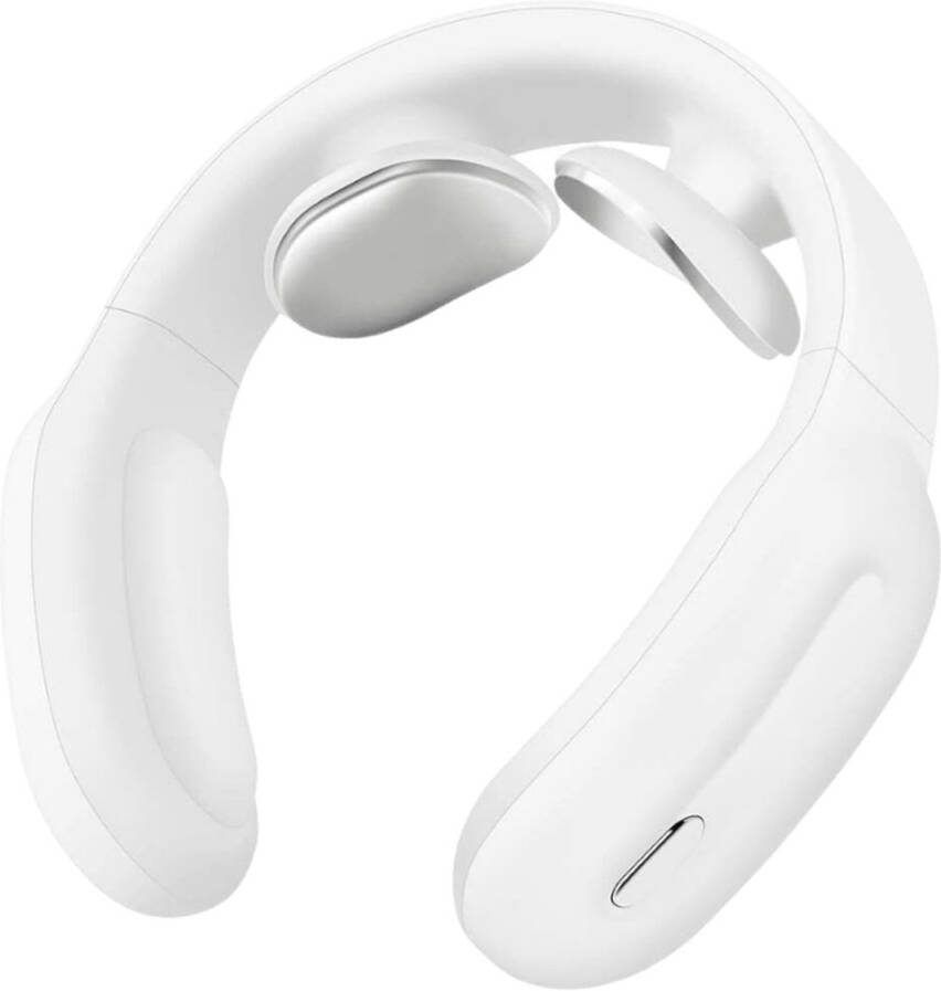 Massforce Massneck™ Elektrisch Nekmassage Apparaat Draadloos Portable Met Afstandsbediening Wit