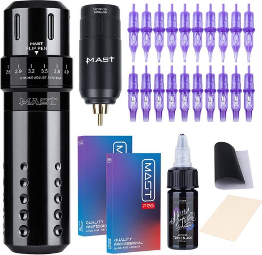 MAST TATTOO Machine Tattoo Machines Tattoo Set Tattoo Pen Tattoo Kit Tattoo Naalden Tattoo Kit Voor Beginners Tattoo Machine Beginner Set Tattoo Gun