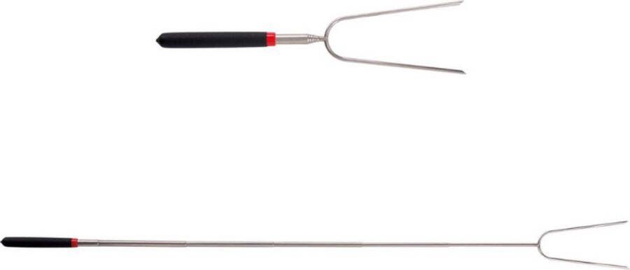 Master Part&Grill BBQ spiezen Grillspies marshmallow Worstspies BBQ roostersticks Verstelbare lengte 29 5-91 cm Telescopisch ontwerp Uitschuifbaar roestvrij staal
