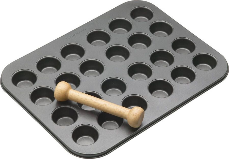 Masterclass Bakvorm voor 24 mini (quiche) vormen met deegstamper 35 cm x 27 cm