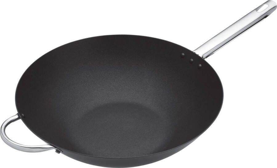 MasterClass Carbonstalen wok 35 5 cm Professional