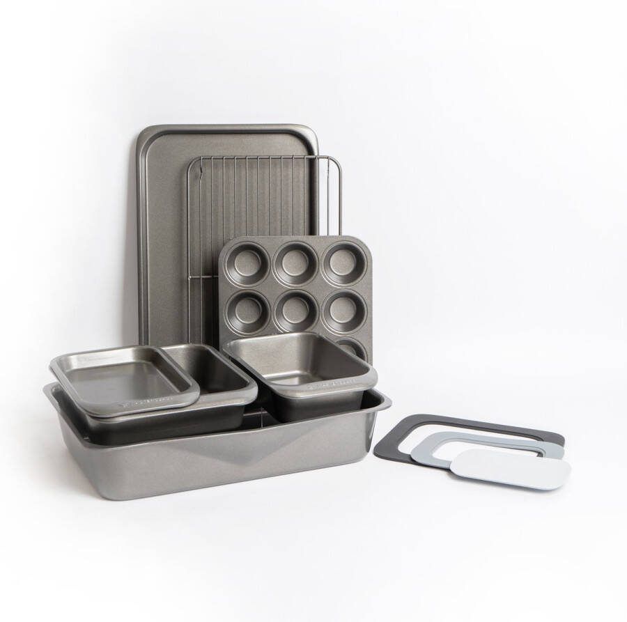 Masterclass geschenkverpakking Smart Space Stacking Non-Stick bakgerei 7-delig drie-in-één onderzetterset