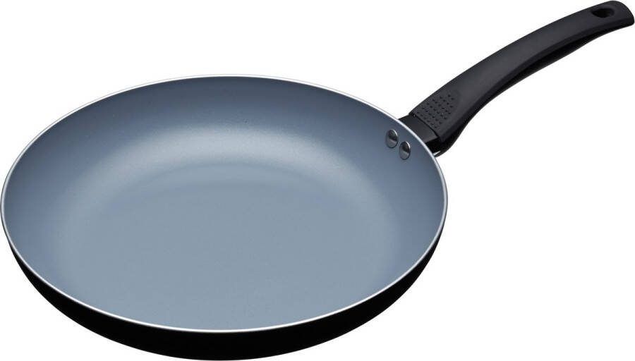 Masterclass Koekenpan 28 Cm Aluminium rvs Grijs zwart
