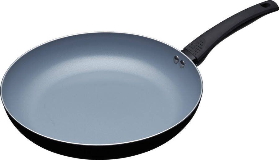 Masterclass Koekenpan 30 Cm Aluminium rvs Grijs zwart