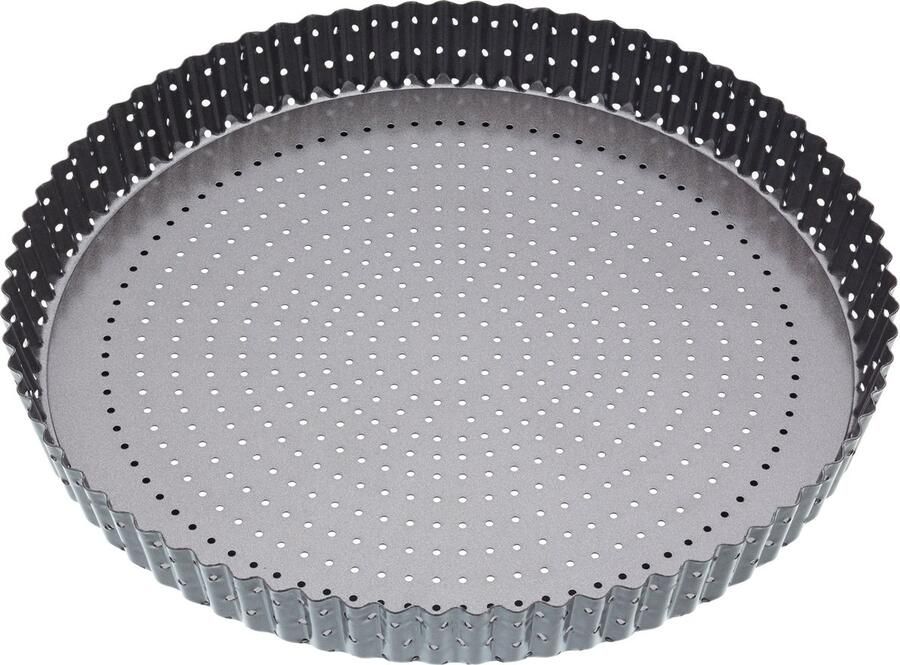 Masterclass Crusty Bake Set van Twee Non-Stick Ronde Flan Quiche Blikken Inclusief 25cm Diameter en 30cm Diameter Blikken