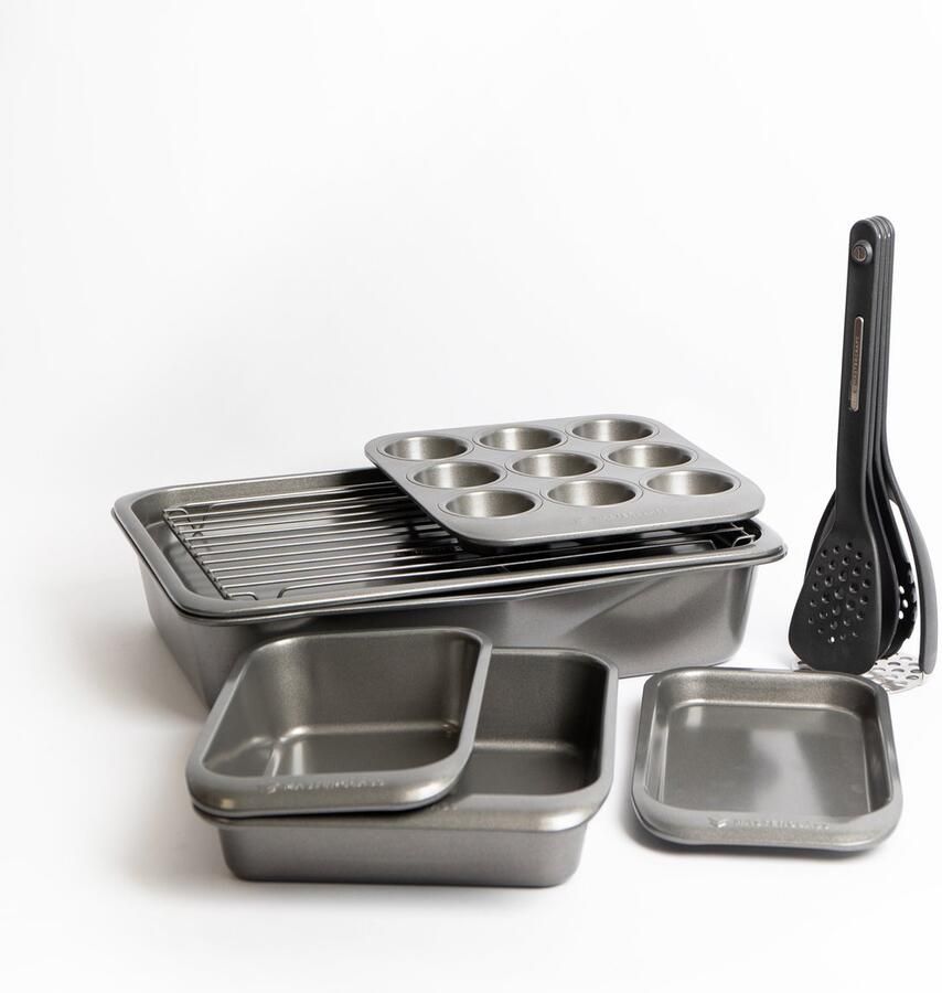 Masterclass Smart Space Stacking Non-Stick Bakeware Set 7-delig Vijfdelig Nesting Gereedschap Set