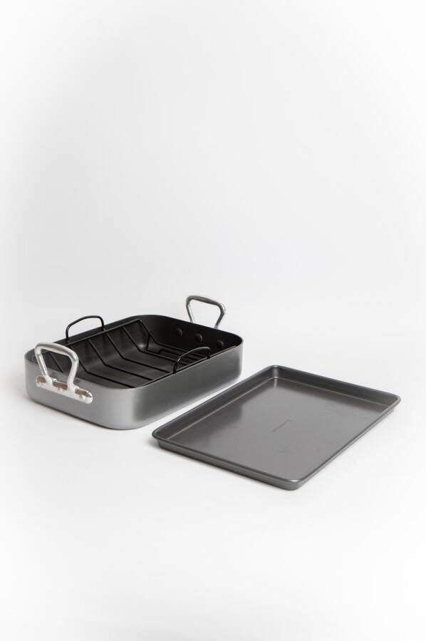 Masterclass Set van Bakplaat met antiaanbaklaag 36x27 5x7 5cm en Bakplaat 39x27x2cm