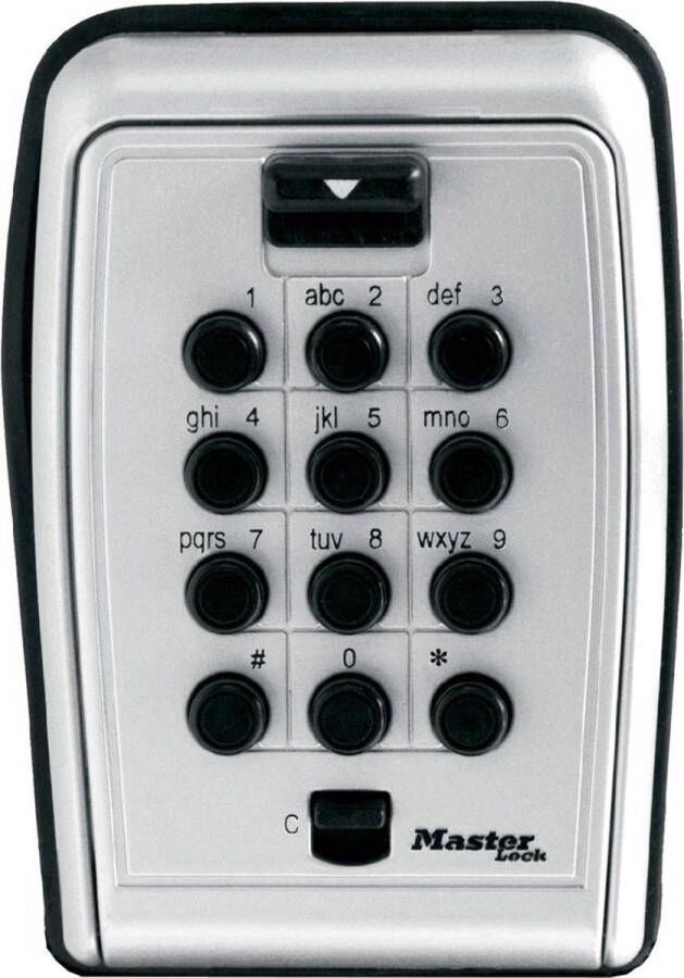 MasterLock Select Access sleutelkast met drukknop bevestiging aan muur