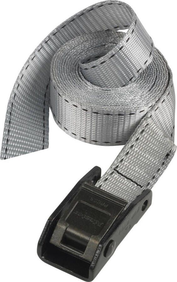 MasterLock Spanband 5m x 25mm Met kunststof klem Grijs 3112EURDAT