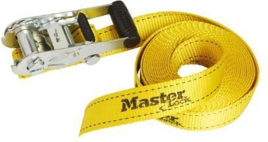 Masterlock Master Lock spanbanden J-haken 6mx35mm geel