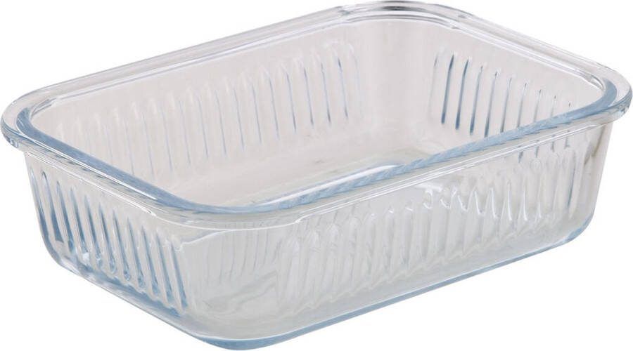 Masterpro Lunchbox FOODIES Borosilicaatglas 1 L Zwart
