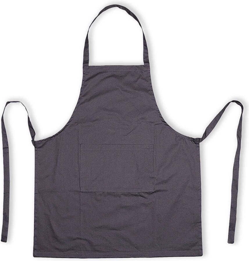 Masterpro Smart Kookschort 100% Katoen 75x80cm- Katoen-Soepel-Antraciet