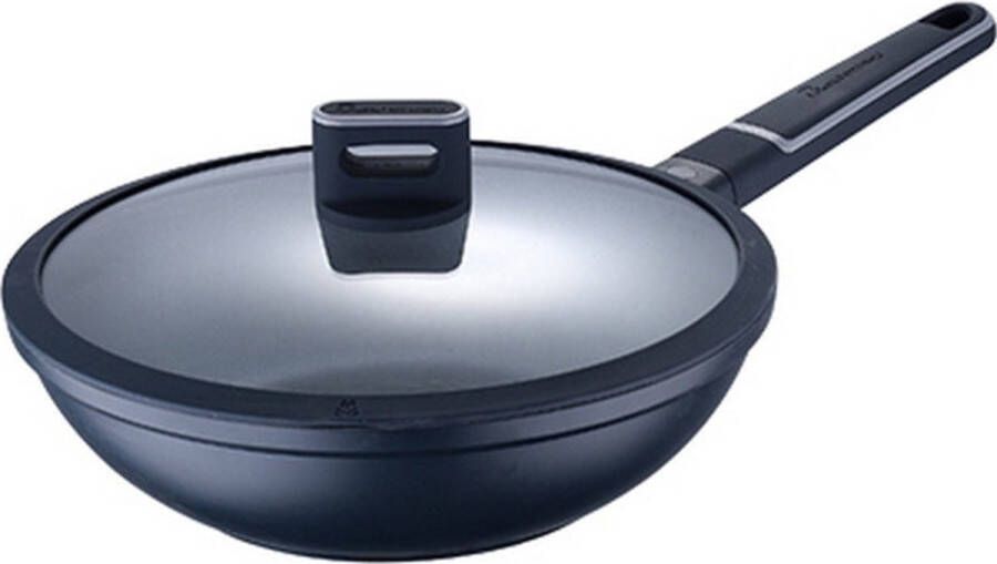 MasterPro Wokpan Indigo Zwart Aluminium (Ø 28 cm)