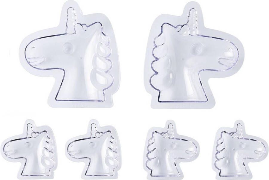 Mastrad Chocolade Mal Unicorn Set van 6