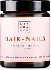 Matcha and Co Hair y Nails 60 Vegan Capsules