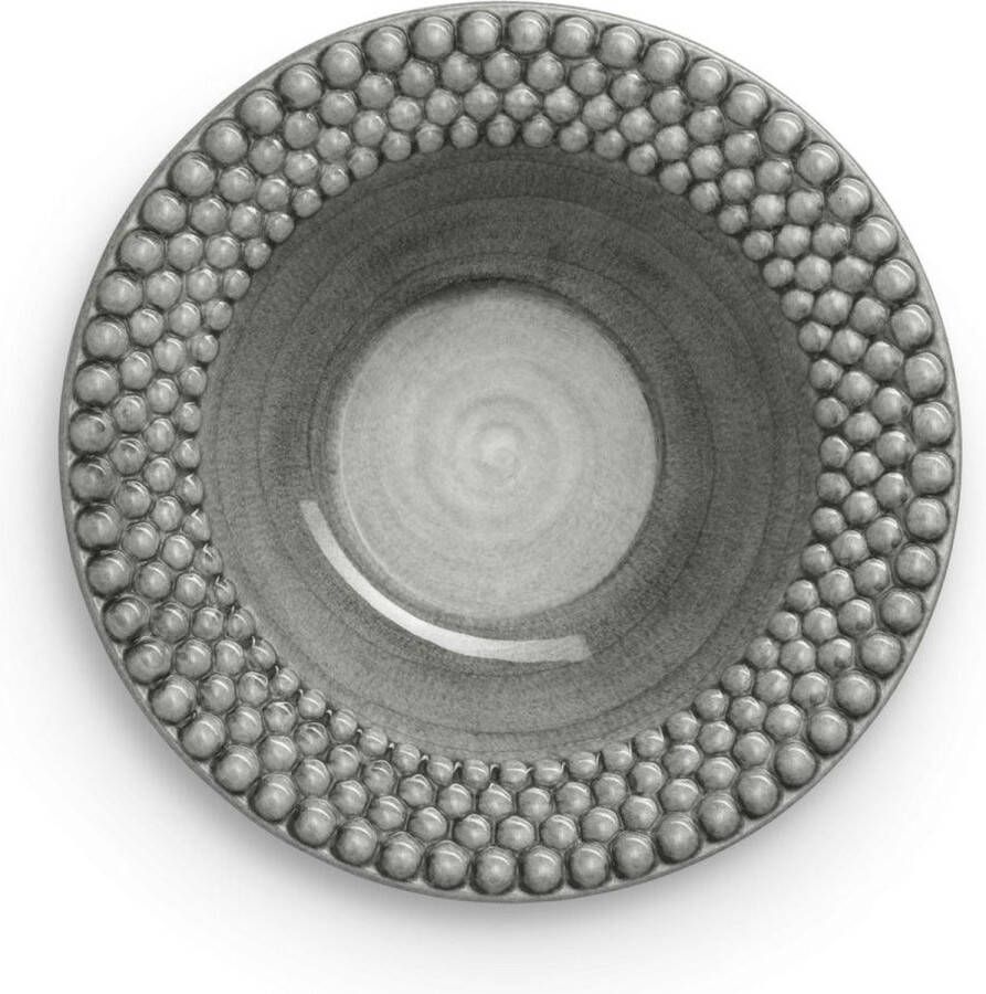 Mateus Collection Pastabord Bubble 25cm grey Diepe borden