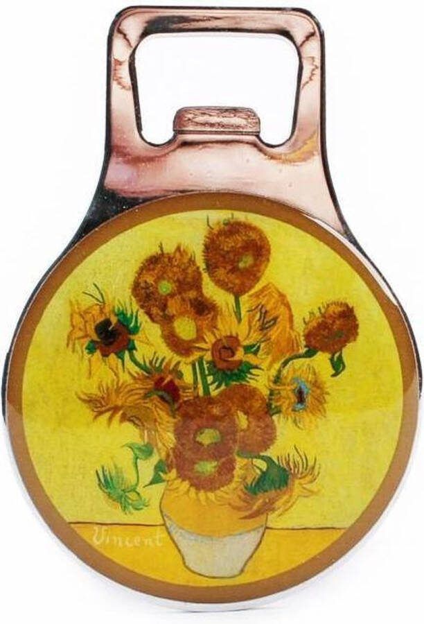 Matix Opener Magneet Metaal Zonnebloemen Van Gogh Souvenir