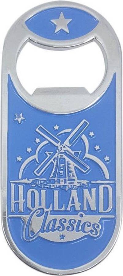 Matix Opener Magneet Monocolor Holland Molen Blauw Souvenir