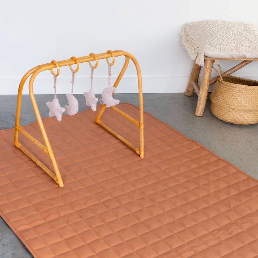 MATS XL Speelkleed Eco Leer Rechthoekig speelkleed Babygym Incl. Opbergtas 180x120 Brick