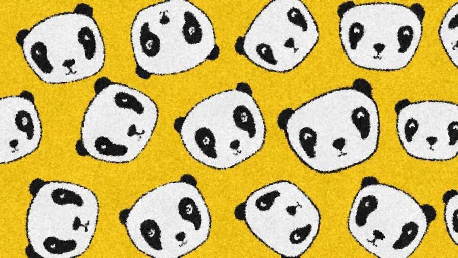 MatStyles Mat Vloermat Vloerkleed Tapijt Kind Kinderkamer Panda Wasbaar Antislip 115 x 65 cm