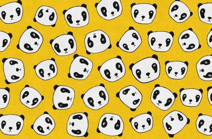 MatStyles Mat Vloermat Vloerkleed Tapijt Kind Kinderkamer Panda Wasbaar Antislip -175 x 115 cm