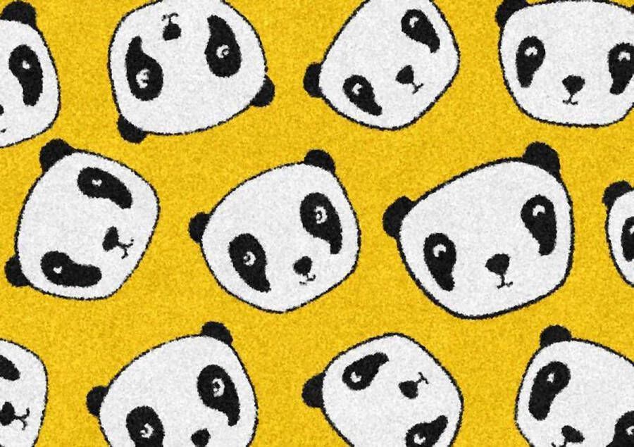 MatStyles Mat Vloermat Vloerkleed Tapijt Kind Kinderkamer Panda Wasbaar Antislip 85 x 60 cm