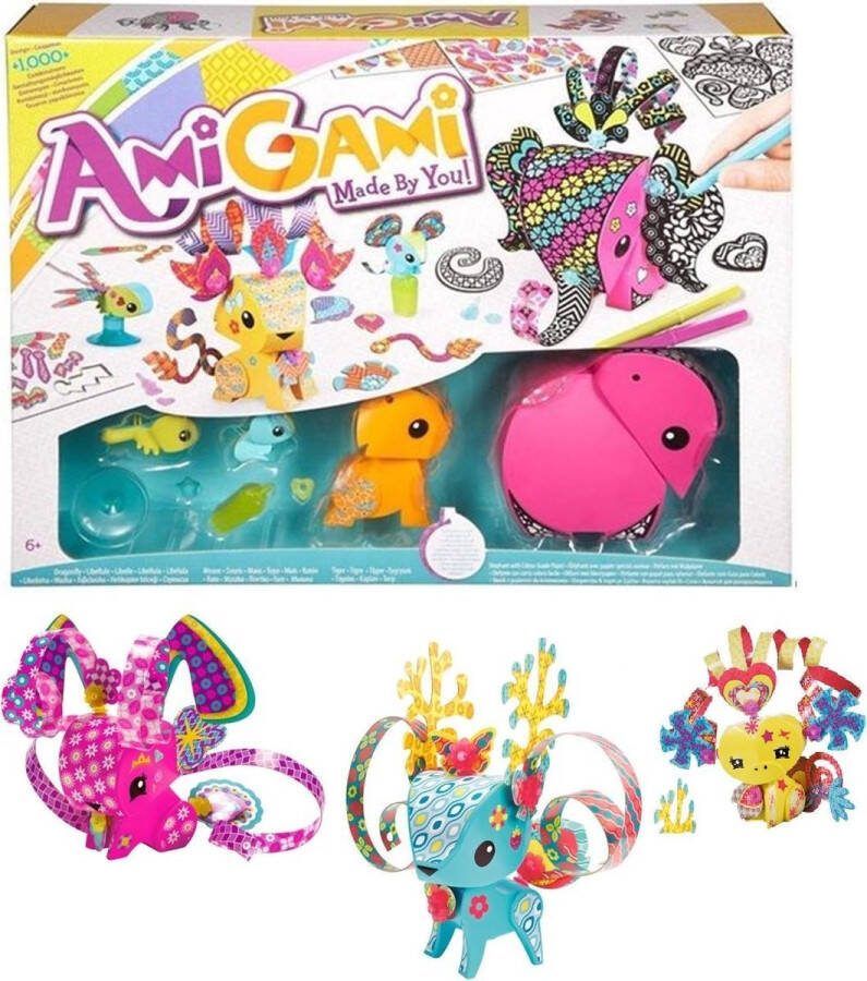 Mattel Amigami knutselpakket jongens meisjes Stickers Stiften Knutselpapier
