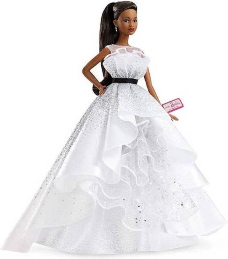 Mattel BARBIE 60th Anniversary Brown Doll Fashion Model Barbie Collection