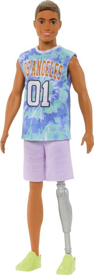 Mattel Barbie Fashionistas Ken Pop Met tie-dye Los Angeles shirt