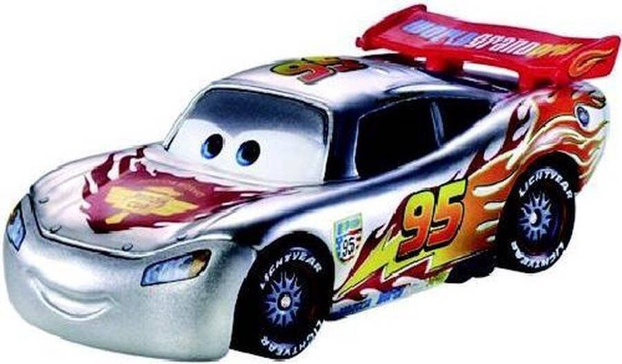 Mattel Cars 2 Silver Racer McQueen (discontinued) Toys