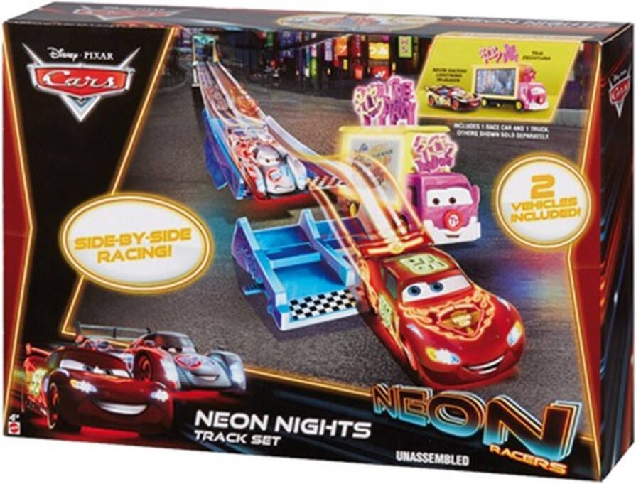 Mattel Disney Cars Neon Nights Race set