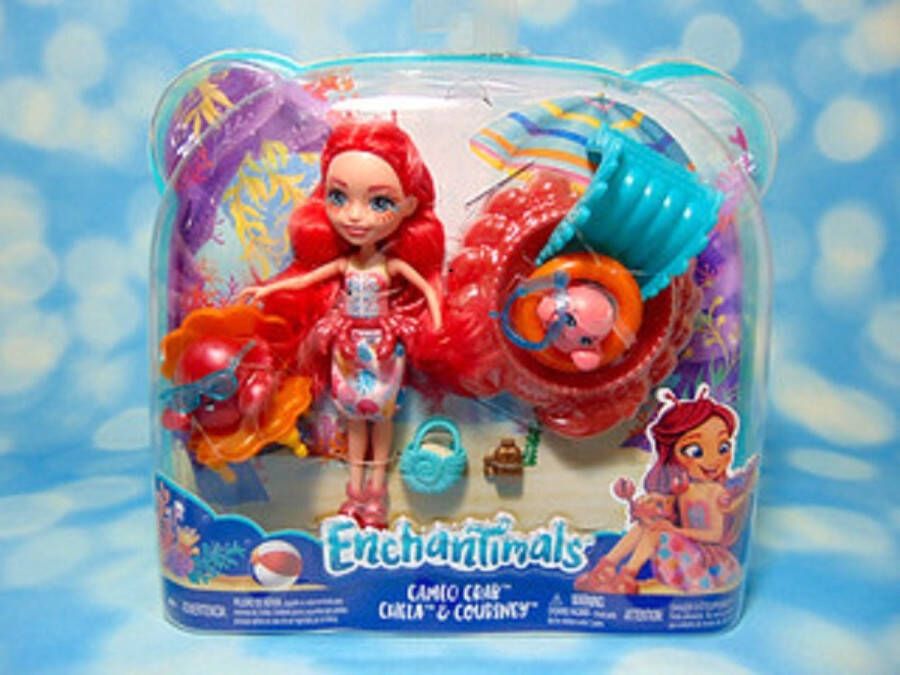 Mattel ENCHANTIMALS CAMEO CRAB CHELA & COURTNEY