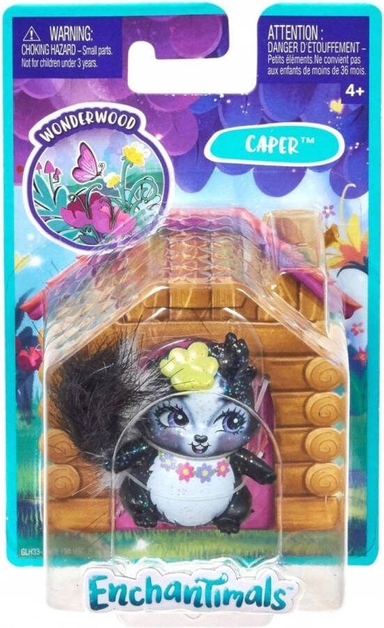 Mattel Enchantimals Dierenvriendjes Stinkdier speelfiguur 6 cm popje spaar ze allemaal