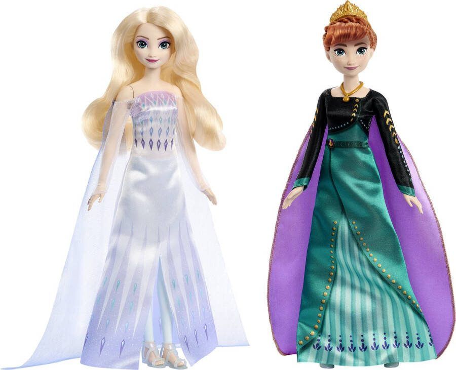 Mattel Frozen Koninginnen Elsa En Anna Pop Modepop