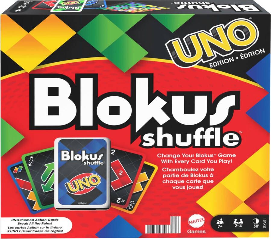 Mattel Games Blokus Shuffle UNO Edition Bordspel