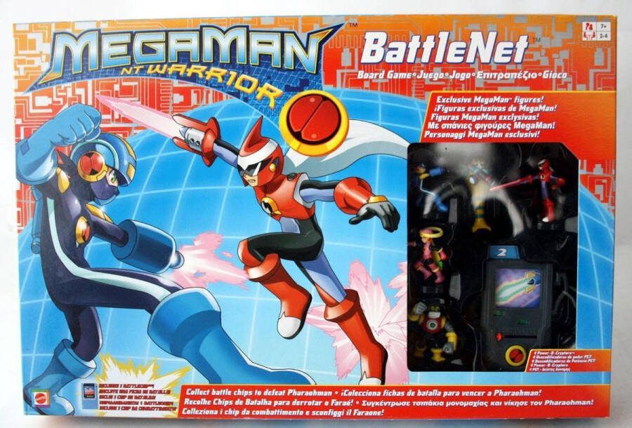 Mattel Games MEGAMAN NT Warrior Battle Net Bordspel Mattel 2004 Zeldzaam